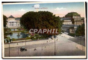 Austria Wien Osterreich Austrao Old Postcard Kurhaus und Theater