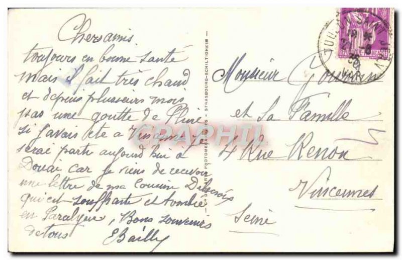 Postcard Old Adia Toulon View D & # 39Ensemble Charter