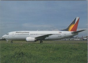 Aviation Postcard -Philippines Boeing 737-3YO EL-BZF Aeroplane at Manila RR18680