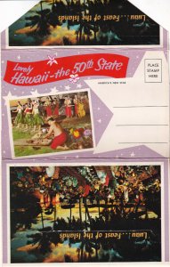 Souvenir Folder Of HAWAII, The 50th State 1940-1960s