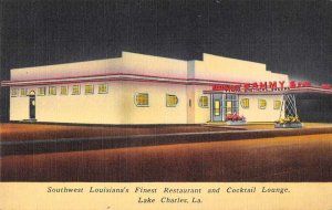 Lake Charles Louisiana Sammy's Restaurant Vintage Postcard AA32129