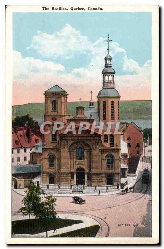 Canada - Quebec - The Basilica Old Postcard