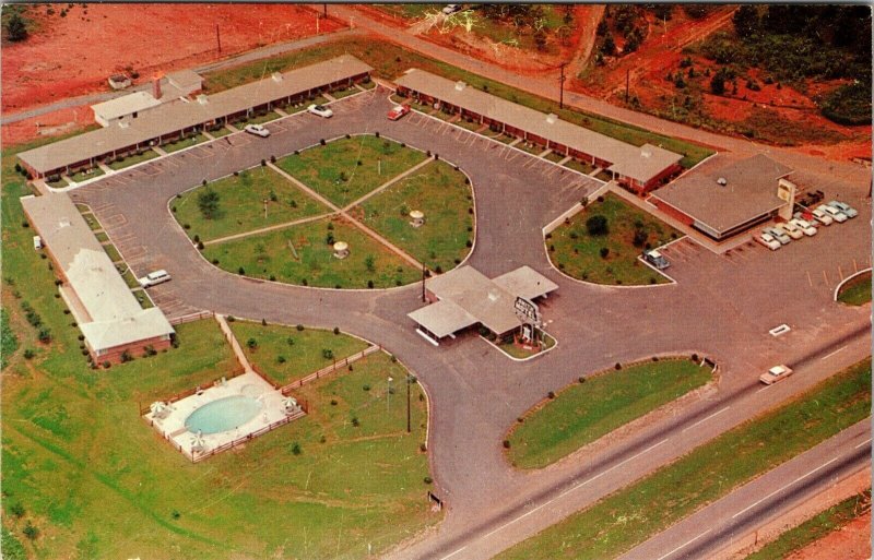 Aerial View pool Gold House Restaurant Smith Hotel Kennesaw Georgia Postcard