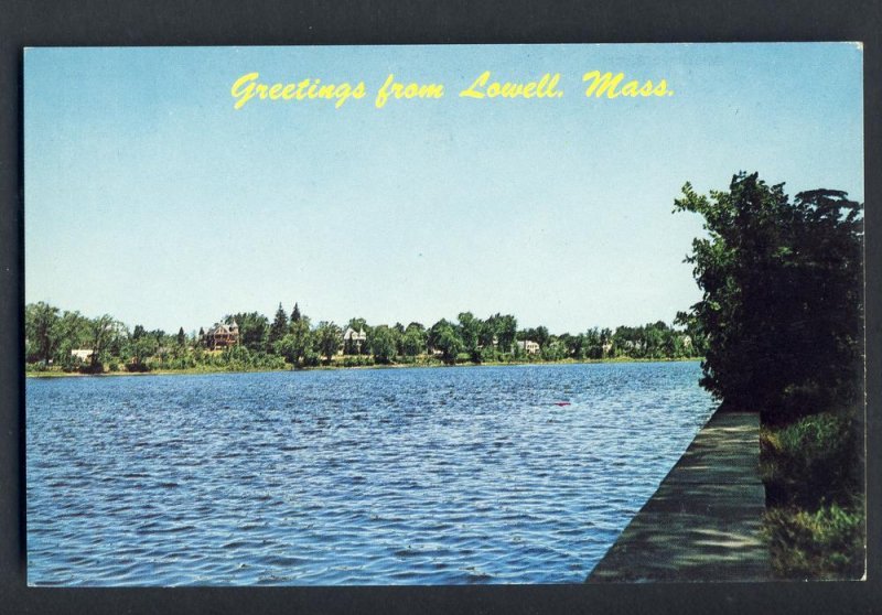 Lowell, Massachusetts/MA Postcard, Merrimac River, Near Mint!