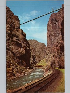 Royal Gorge Suspension Bridge Canon City CO Postcard PC362