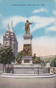 Pioneer Monument Salt Lake City Utah 1943