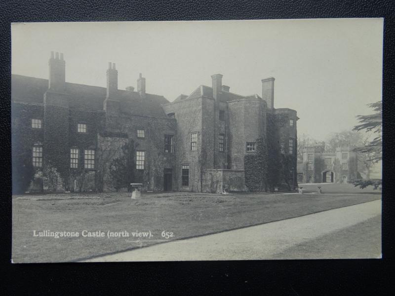 Kent LULLINGSTONE CASTLE North View - Old RP Postcard