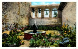 San Juan Capistrano,California - Campanario and the Sacred Garden - c1920