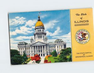 Postcard The State Capitol At Springfield, Illinois