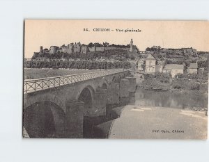 Postcard Vue générale Chinon France