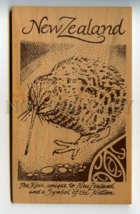 488311 New Zealand kiwi bird tourism advertising wooden on thick plywood