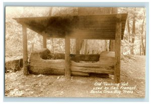 Early RPPC Old Tanning Vat Used by General Fremont, Santa Cruz Big Trees P12 