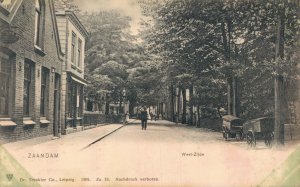 Netherlands Zaandam Westzijde Vintage Postcard 03.58