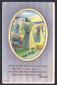 Thanksgiving turkeys pumpkins & wheat used c1910's