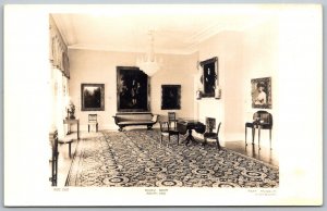 Cincinnati Ohio 1940s RPPC Real Photo Postcard Taft Museum Music Room South End