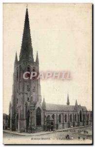 Hondschoote - L & # 39Eglise - Old Postcard