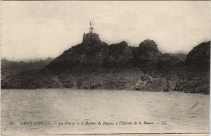 CPA SAINT-SERVAN-sur-MER La Vierge et le Rocher de Bizeux (1251201)