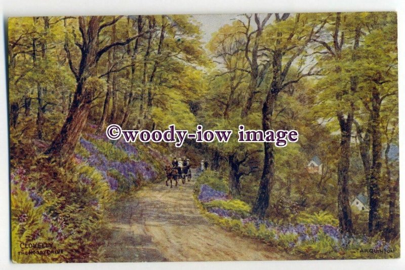 ar0612 - The Hobby Drive in Clovelly - Artist - A.R.Quinton - Postcard No.*2368