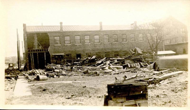 OH - Dayton. Mar. 1913 Flood Aftermath, Cor 3rd & Montgomery St. E. Machine Shop