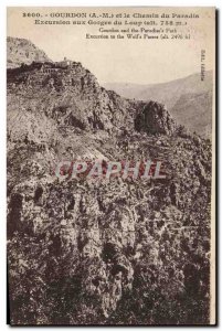 Old Postcard Gourdon and the way Du Paradis Trip to the Gorges du Loup