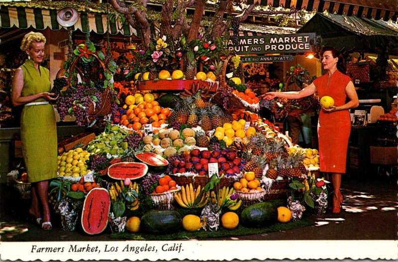 California Los Angeles Farmers Market Fruit Display