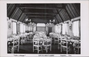 RPPC Postcard Salle a Manger Gite Du Mont-Albert Gaspésie Quebec Canada