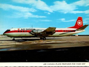 Airplanes Air Canada Plane Prepares For Takeoff