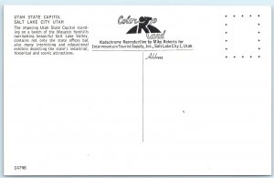 c1950s Salt Lake City UT State Capitol Wasatch Foothills Valley Landscaping A229