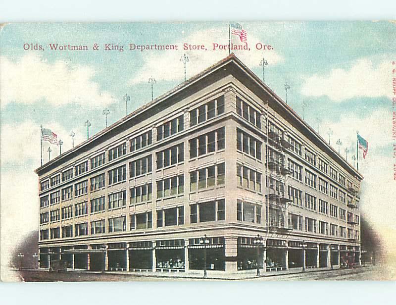 Divided-Back OLDS, WORTMAN & KING DEPARTMENT STORE Portland Oregon OR t6225