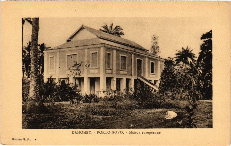 CPA AK DAHOMEY - Porto-Novo - Maison européenne (86773)