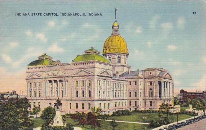 Indiana Indianapolis State Capitol Building 1941