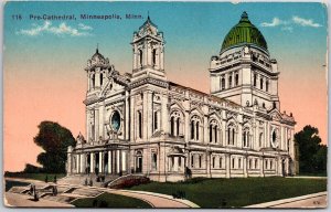 1920's Pro-Cathedral Minneapolis Minnesota MN Parish Posted Postcard