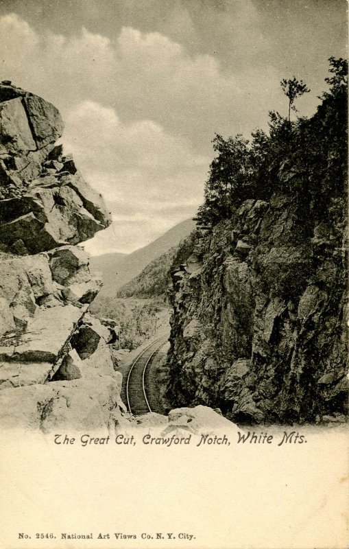 NH - Crawford Notch. The Great Cut Gateway (Maine Central Railroad)