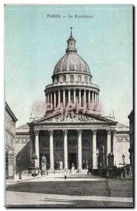 Paris Old Postcard Pantheon