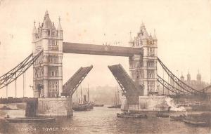 uk39632 tower bridge london real photo  uk lot 23 uk