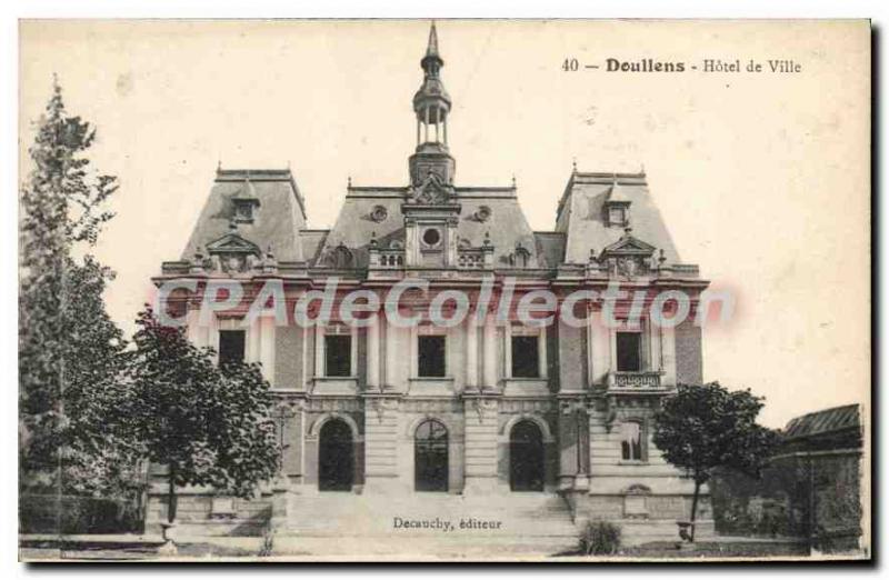 Postcard Doullens Old City Hall