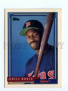 088916 Baseball Topps CARD 1992 Chili Davis twins #118