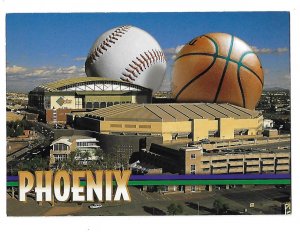 Bank One Baseball Park & America West Arena Late 1990s Phoenix Arizona   4 by 6