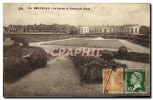 Old Postcard Deauville Casino and Normandy Hotel