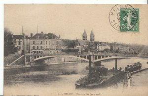 France Postcard - Melun - Pont De Fer - [Vue Aval]    X976