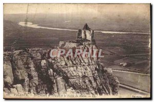 Old Postcard Valencia Chateau Crussol and the Rhone Valley