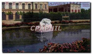 Old Postcard Barcelona El Estatua Desconsuelo