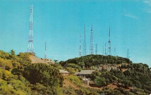 California CA ~  TV TOWERS~Antennas  MT WILSON~San Gabriel Mountains Postcard