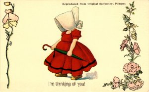 Sunbonnet Pictures, Merrimack Publishing Corp., N.Y. 10003, Hong Kong Postcard