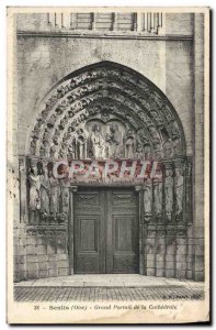 Old Postcard Senlis Grand Portal of the Cathedral