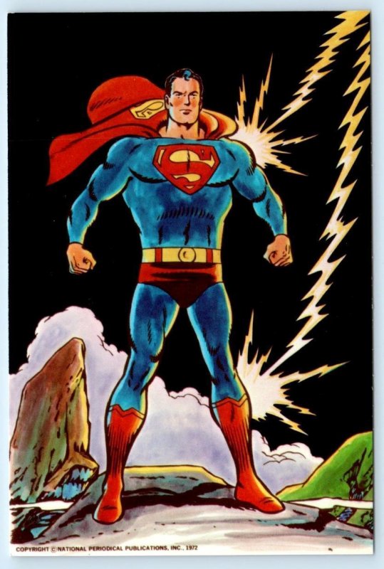 2 Postcards SUPERMAN Super Hero ~ First Issue COMIC ART Repros  4x6 ~ c1970s