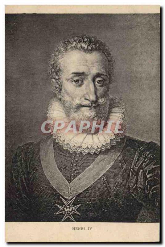 VINTAGE POSTCARD Henri IV King de France