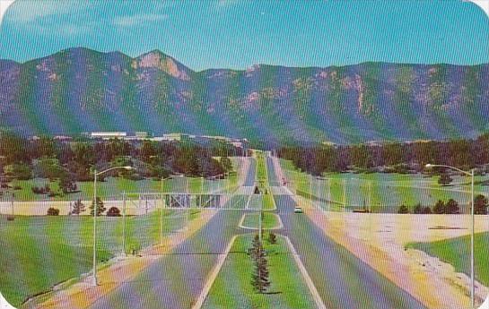 Colorado Springs North Entrance Drive Of The United States Air Force Academy