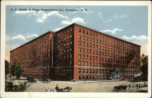Syracuse New York NY Factory Typewriter 1900s-10s Postcard