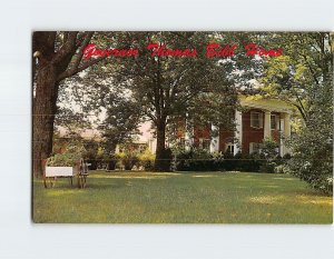 Postcard Governor Thomas Bibb Home, Belle Mina, Alabama